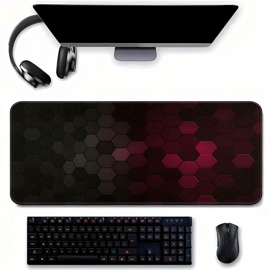 Tech Accessories For Laptop - 레드 허니컴 테크 마우스 패드 사무실