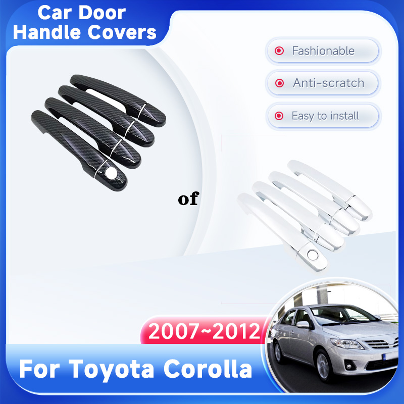 Tech Accessories For Car - 도어 핸들 커버 Toyota Corolla E140