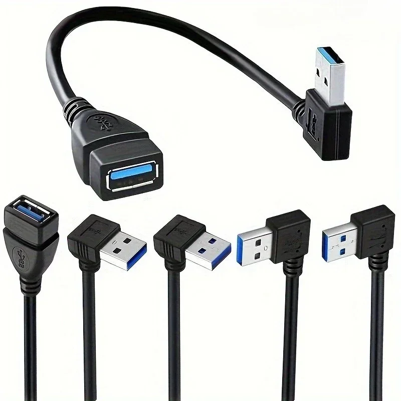 Tech Accessories For Laptop - USB 3.0 직각 연장 케이블 고속