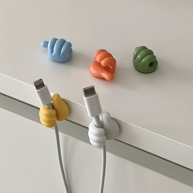 Tech Accessories For Car - 5Pcs 엄지 모양의 홀더 안경 케이블