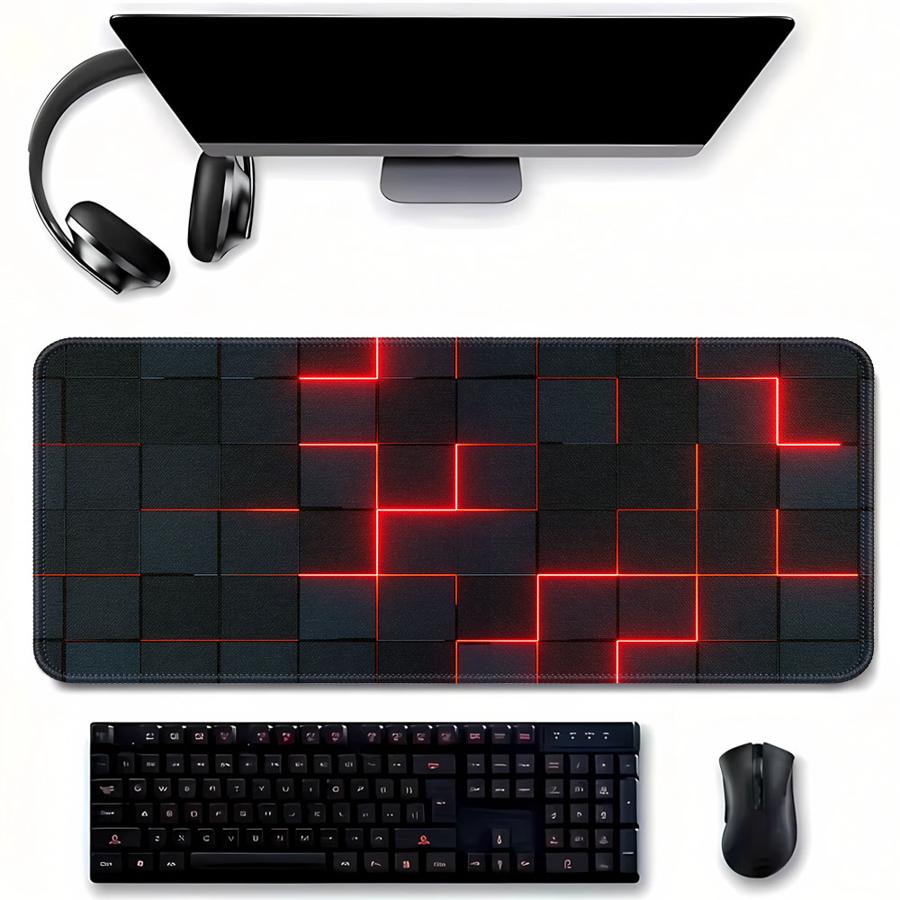 Tech Accessories For Laptop - 네온 스퀘어 테크 마우스 패드 게임