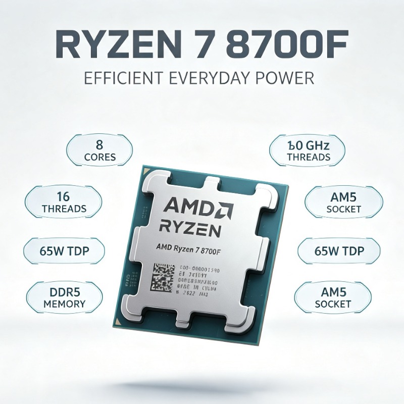 Amd Cpu Ryzen 7 - 라이젠 7 8700F 프로세서 4NM 제조