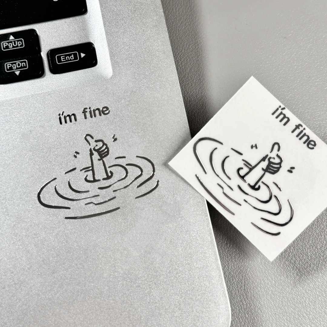 Tech Accessories For Laptop - 5/10개입 I'M Fine, Funny, Sarcastic, Personalized