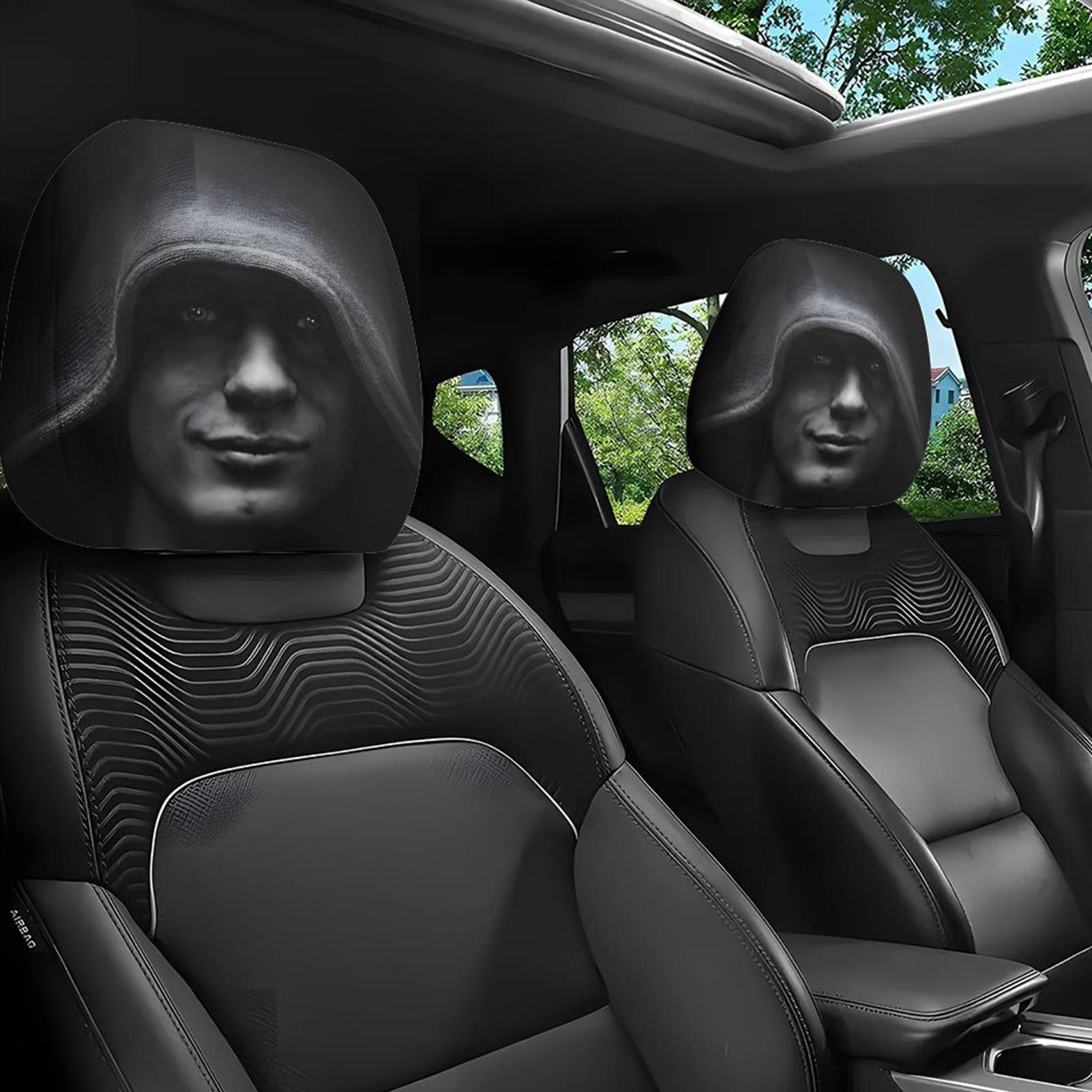 자동차 머리 받침대 재미있는 커버 액세서리 인테리어 장 - Tech Accessories For Car 리뷰 및 가격