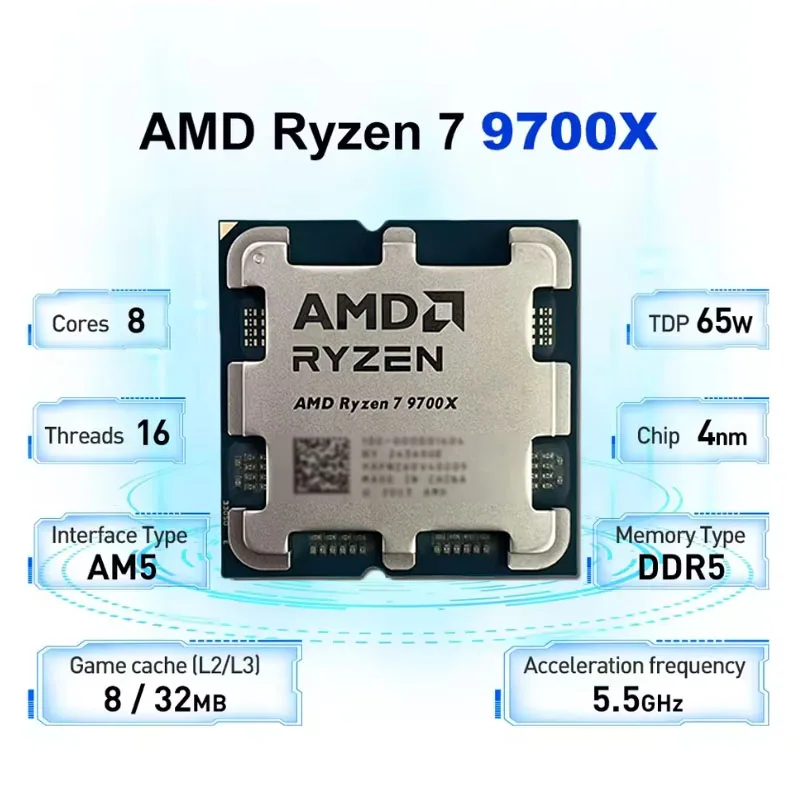 AMD 라이젠 7 9700X CPU 프로세서 3.8GH - Amd Cpu Ryzen 7 리뷰 및 가격