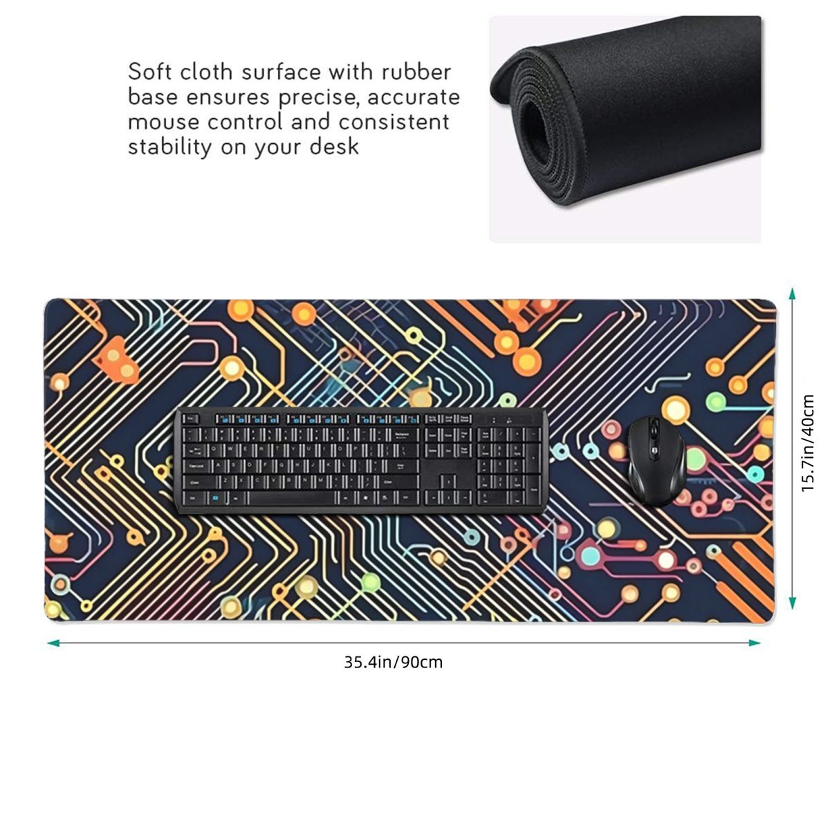 독특한 하이테크 회로 기판 대형 마우스 패드 컴퓨터 키 - Tech Accessories For Laptop 리뷰 및 가격