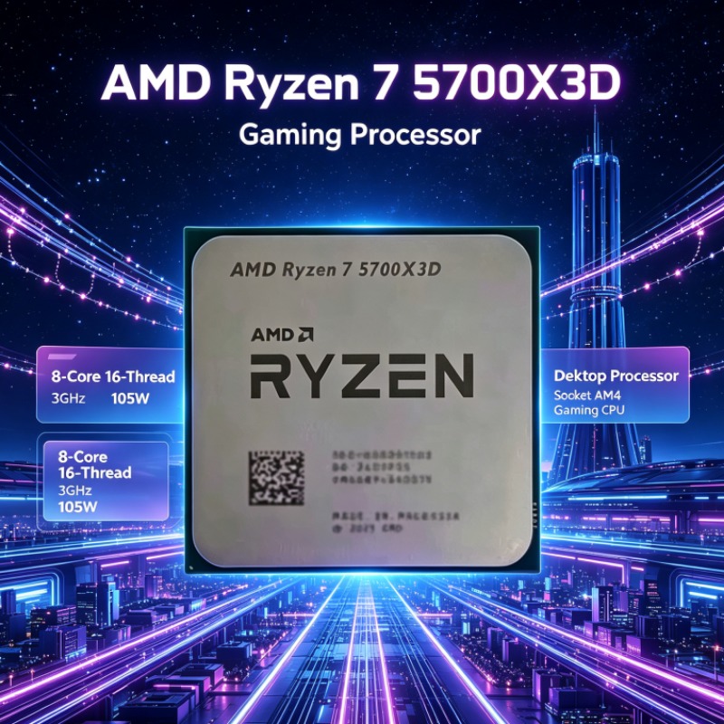AMD 라이젠 7 5700X3D 데스크탑 CPU, DD - Amd Cpu Ryzen 7 리뷰 및 가격