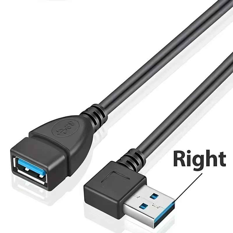 고속 USB 3.0 직각 연장 케이블 90 °   PC - Tech Accessories For Laptop 리뷰 및 가격