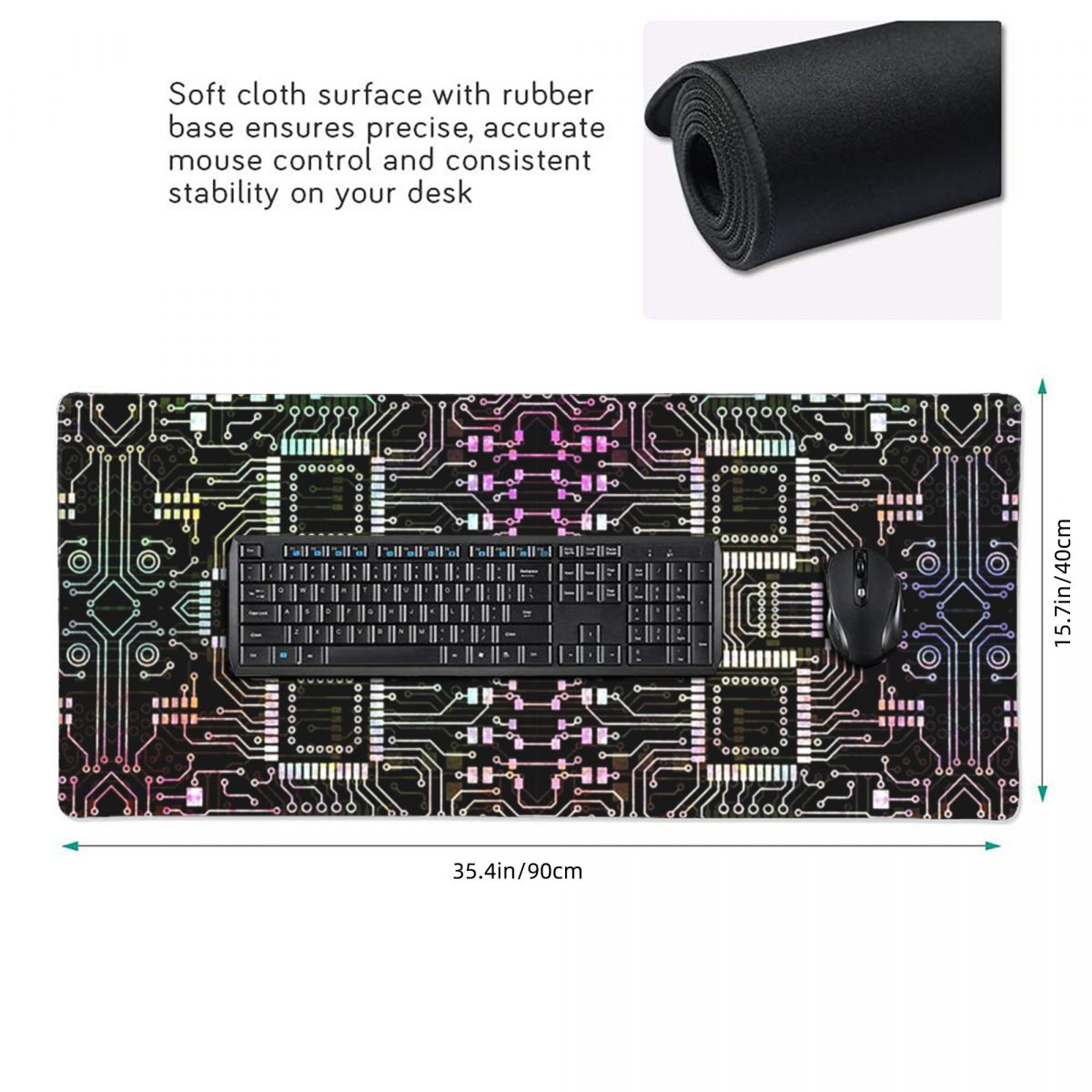 독특한 하이테크 회로 기판 대형 마우스 패드 컴퓨터 키 - Tech Accessories For Laptop 리뷰 및 가격
