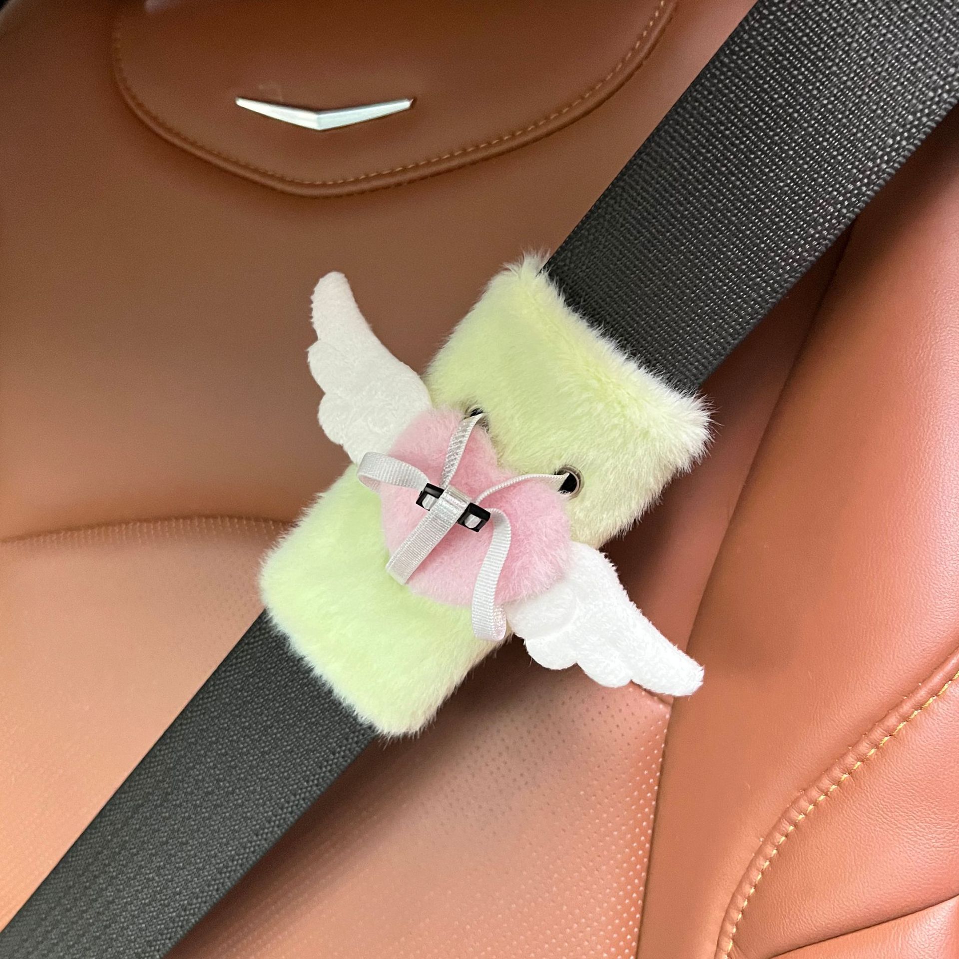 새로운 1PCS 자동차 만화 부드러운 안전벨트 커버 자 - Tech Car Accessories 리뷰 및 가격