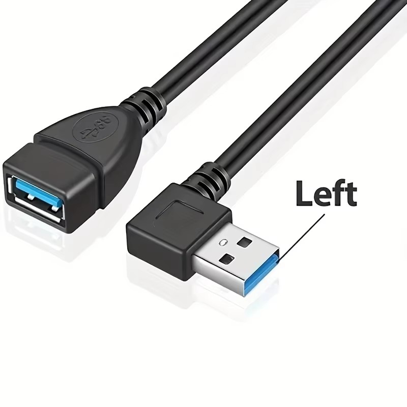 고속 USB 3.0 직각 연장 케이블 90 °   PC - Tech Accessories For Laptop 리뷰 및 가격