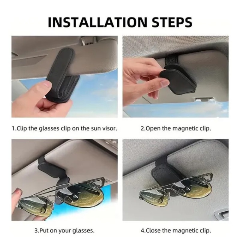 차량용 햇빛 가리개 안경 케이스 홀더 선글라스 클립 티 - Tech Car Accessories 리뷰 및 가격