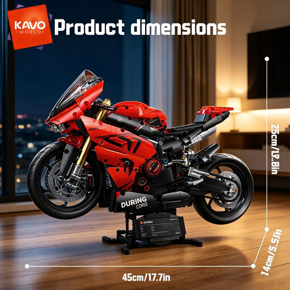 카보월드 1:5 스케일 빌딩 블록 슈퍼 모터바이크 모델 - Tech Bike Accessories 리뷰 및 가격