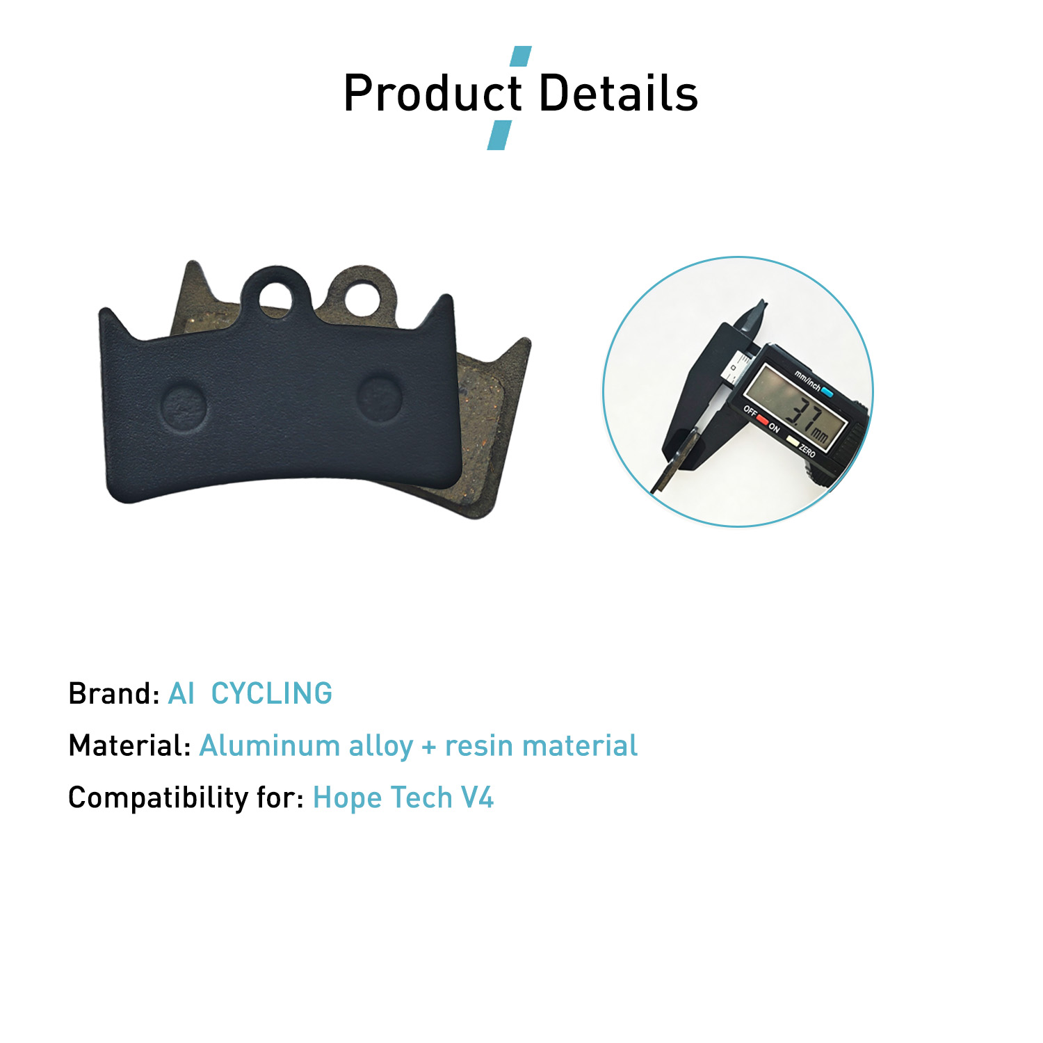 4 쌍의 자전거 디스크 브레이크 패드 레진 세미메탈 호 - Tech Bike Accessories 리뷰 및 가격