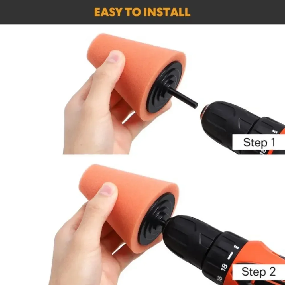 자동차 드릴 광택 스펀지 패드 키트 허브 광택 패드 금 - Tech Car Accessories 리뷰 및 가격