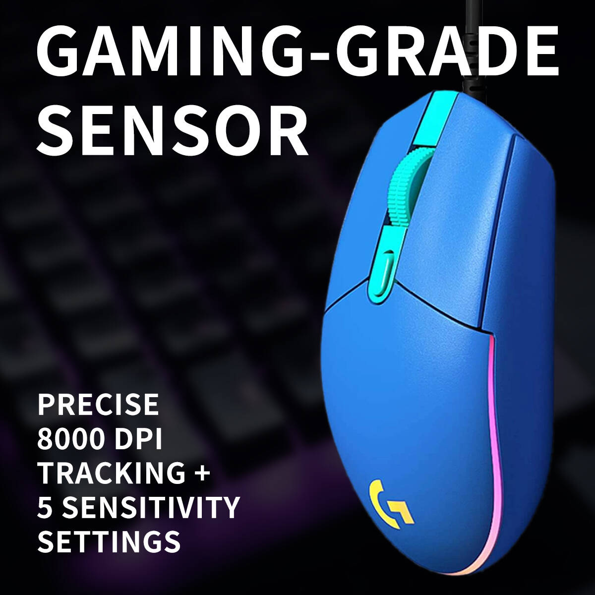 로지텍 G203 유선 게이밍 마우스 6개의 기능 버튼  - Logitech Mouse G203 리뷰 및 가격