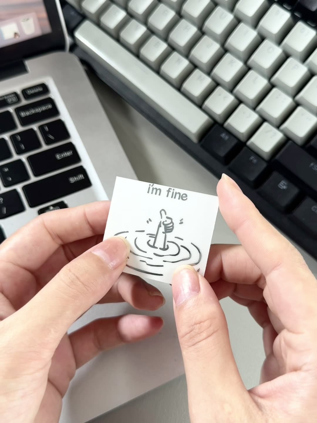 5/10개입 I'M Fine, Funny, Sarcas - Tech Accessories For Laptop 리뷰 및 가격